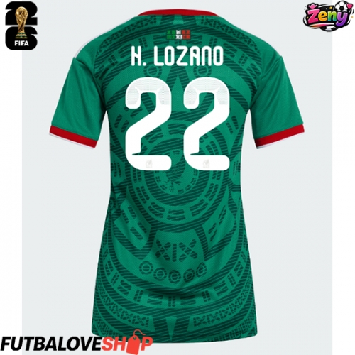 Dres Mexiko Hirving Lozano #22 Domáci pre Ženy MS 2026 Krátky Rukáv
